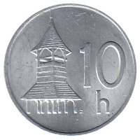 Словакия 10 геллеров 1993 год