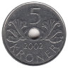 Норвегия 5 крон 2002 год 