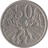 Чехословакия 50 геллеров 1924 год