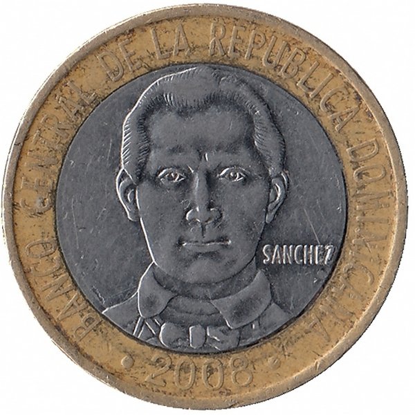 Доминиканская Республика 5 песо 2008 год