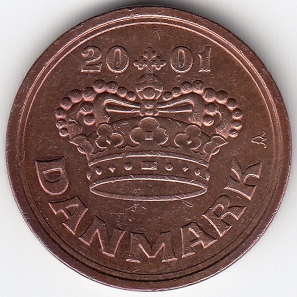 Дания 50 эре 2001 год