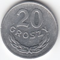 Польша 20 грошей 1985 год