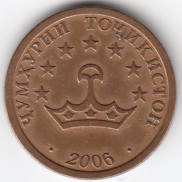 Таджикистан 20 дирам 2006 год