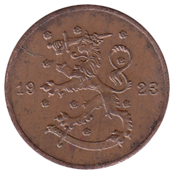 Финляндия 1 пенни 1923 год