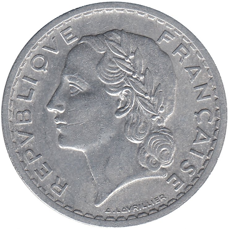 Франция 5 франков 1947 год (В)