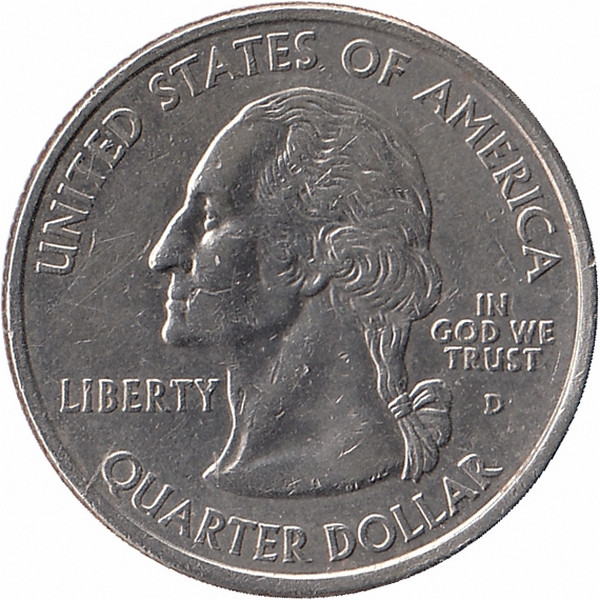 США 25 центов 2003 год (D). Иллинойс.