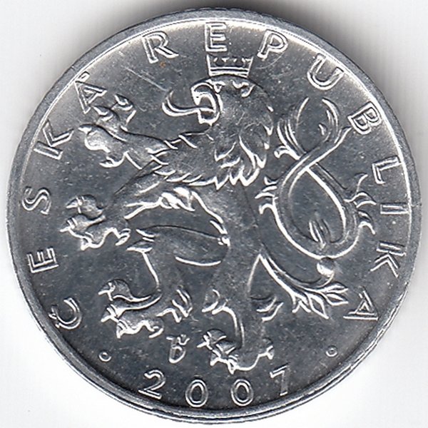 Чехия 50 геллеров 2007 год