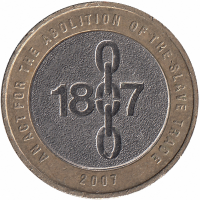 Великобритания 2 фунта 2007 год (Отмена рабства)