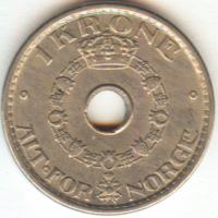 Норвегия 1 крона 1950 год