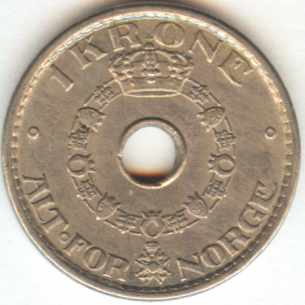 1 крона Норвегия 1950 год