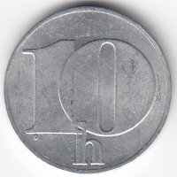 Чехословакия 10 геллеров 1991 год