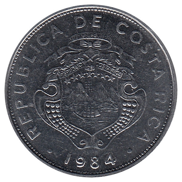 Коста-Рика 1 колон 1984 год (UNC)