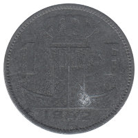 Бельгия (Belgie-Belgique) 1 франк 1942 год