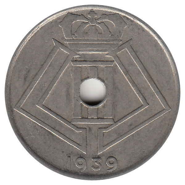Бельгия (Belgique-Belgie) 25 сантимов 1939 год