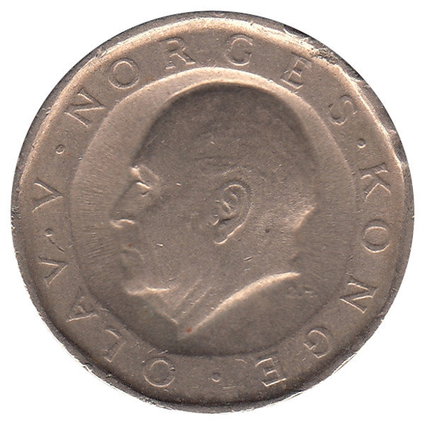 Норвегия 10 крон 1987 год