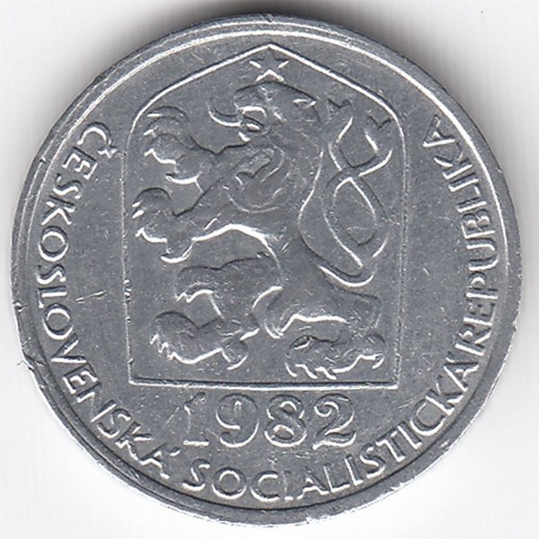 Чехословакия 10 геллеров 1982 год