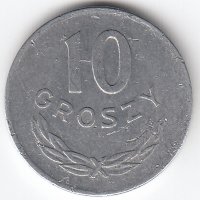 Польша 10 грошей 1976 год