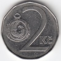 Чехия 2 кроны 1995 год