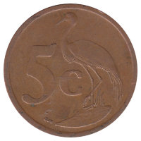 ЮАР 5 центов 2008 год