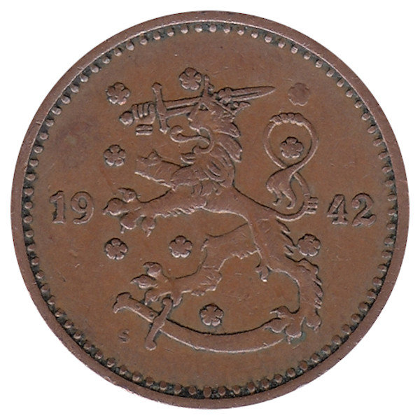 Финляндия 1 марка 1942 год