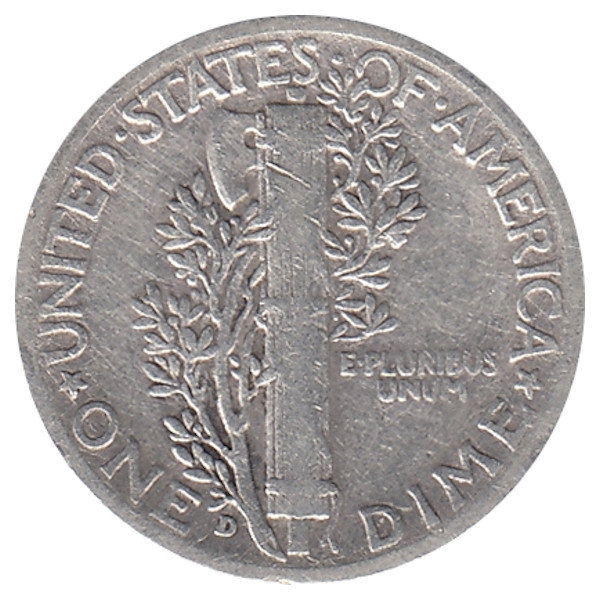США  10 центов  1943 год (D)