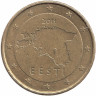 Эстония 10 евроцентов 2011 год