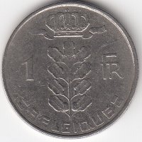 Бельгия (Belgique) 1 франк 1954 год