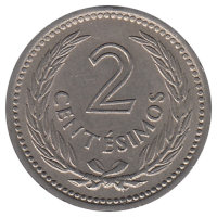 Уругвай 2 сентесимо 1953 год