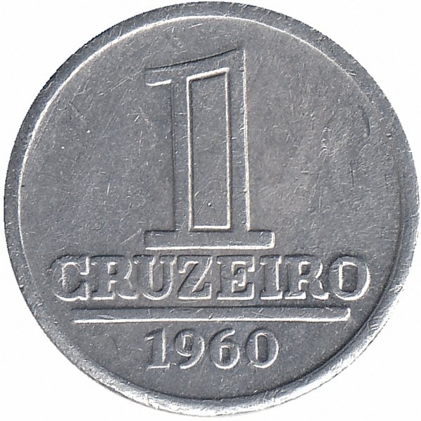 Бразилия 1 крузейро 1960 год
