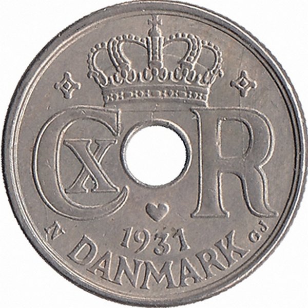 Дания 10 эре 1931 год
