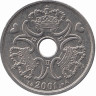 Дания 5 крон 2001 год