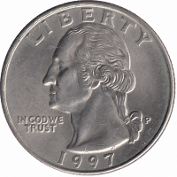 США 25 центов 1997 год (P)
