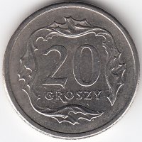 Польша 20 грошей 2005 год