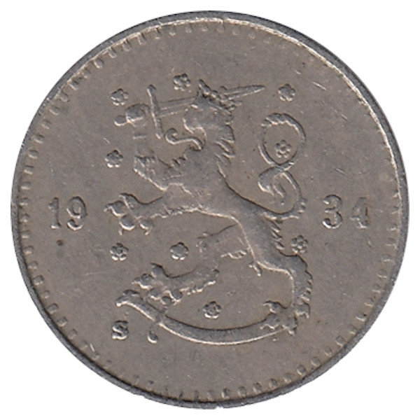 Финляндия 25 пенни 1934 год