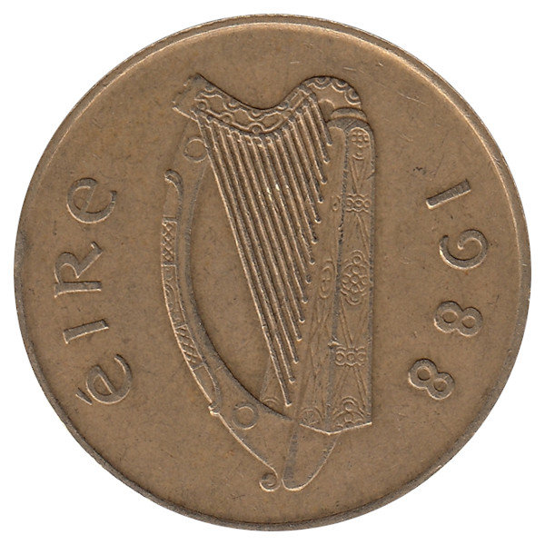 Ирландия 20 пенсов 1988 год