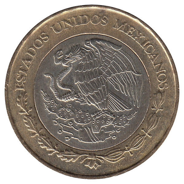 Мексика 10 песо 2000 год