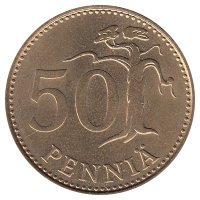 Финляндия 50 пенни 1988 год (UNC)