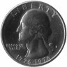 США 25 центов 1976 год (D)