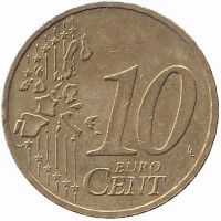 Германия 10 евроцентов 2002 год (G)