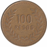 Колумбия 100 песо 1993 год