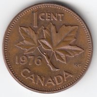 Канада 1 цент 1976 год