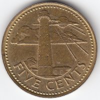 Барбадос 5 центов 1973 год