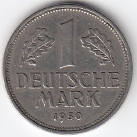 ФРГ 1 марка 1950 год (J)