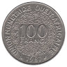 Западные Африканские штаты 100 франков 1987 год