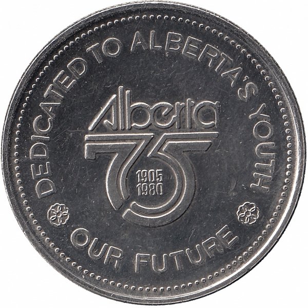 Канада памятный жетон «Альберта» 1980 год