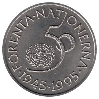 Швеция 5 крон 1995 год (UNC)