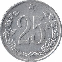 Чехословакия 25 геллеров 1963 год