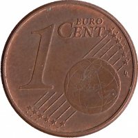 Германия 1 евроцент 2010 год (J)