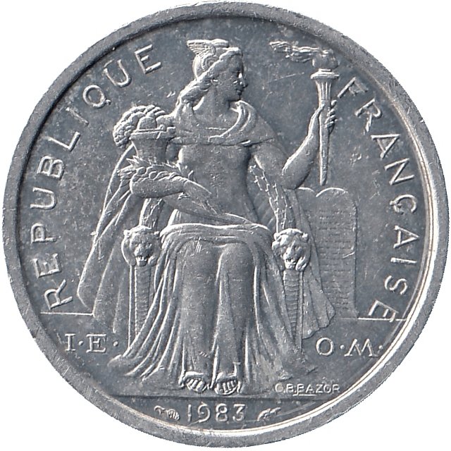 Новая Каледония 2 франка 1983 год (XF)