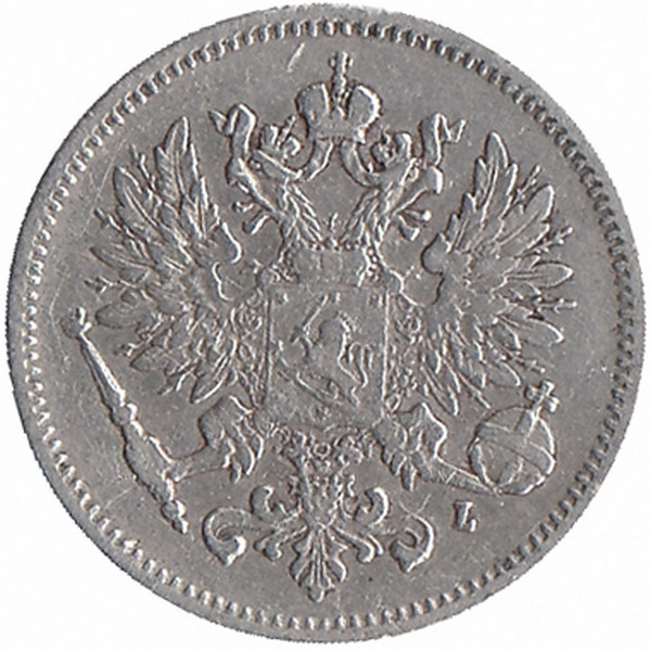 Финляндия (Великое княжество) 25 пенни 1907 год 